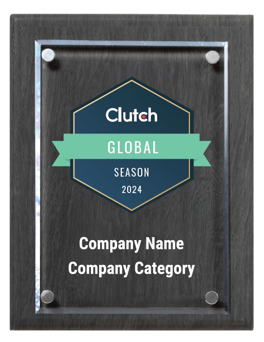 Clutch Champion Plaque w/Stand Offs