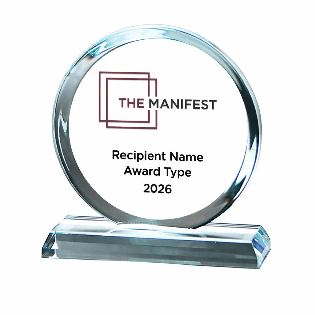 Crystal Beveled Circle 6"