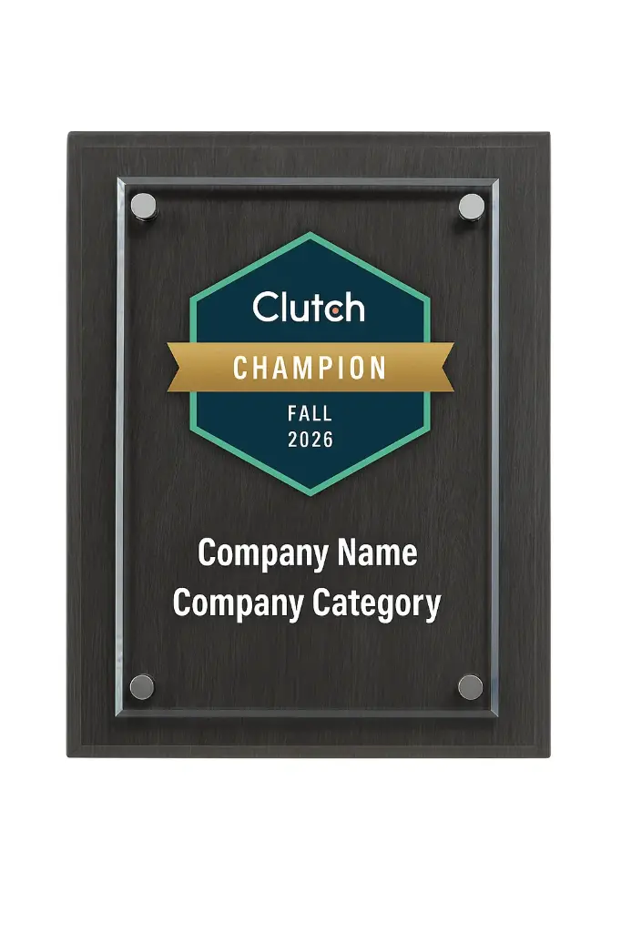 Clutch Champion/Global Plaque w/Stand Offs
