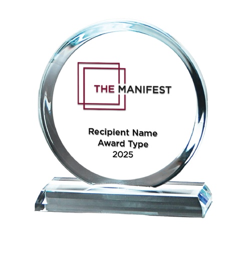 [BLD01554 / GM75B] Crystal Beveled Circle 6"