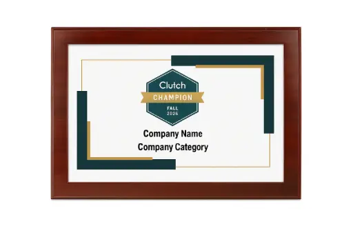 [BLD01810] Clutch Champion/Global Cherry Plaque