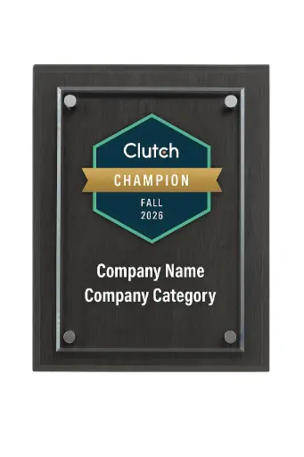 [BLD01811] Clutch Champion/Global Plaque w/Stand Offs
